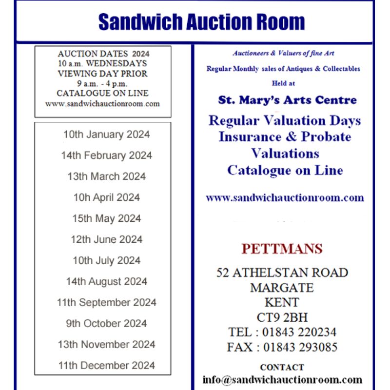 Image representing Pettmans Auctions: Auctioneers and Valuers of Fine Art @ St Mary's Art Centre from Sandwich Is Open