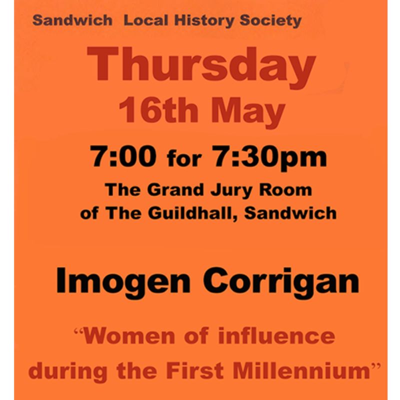 Image representing Sandwich Local History Society Lecture by Imogen Corrigan from Sandwich Is Open
