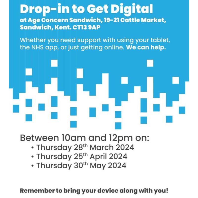 Image representing Drop-in to Get Digital at Age Concern Sandwich from Sandwich Is Open