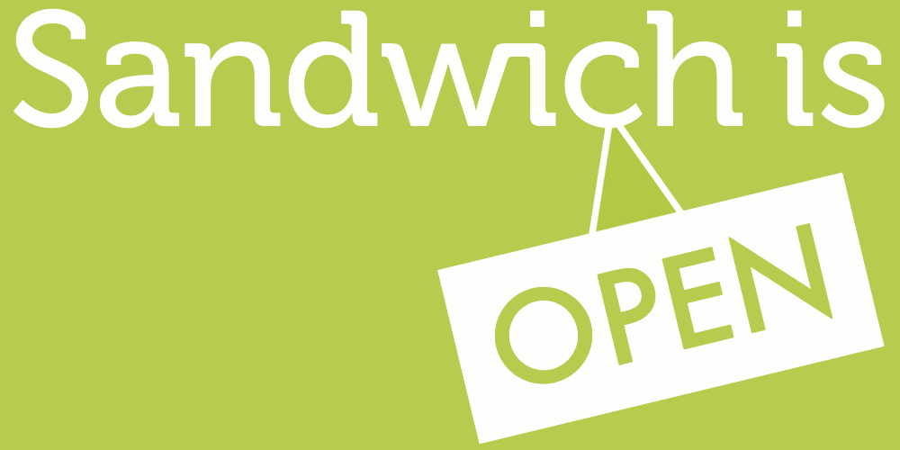 Logo for Sandwich Is Open