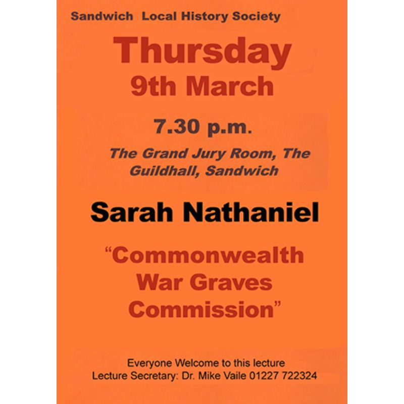 Image representing History Society Lecture: Commonwealth War Graves Commission by Sarah Nathaniel from Sandwich Is Open