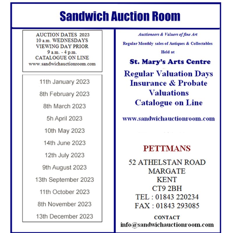 Image representing Pettmans Auctions: Auctioneers and Valuers of Fine Art from Sandwich Is Open