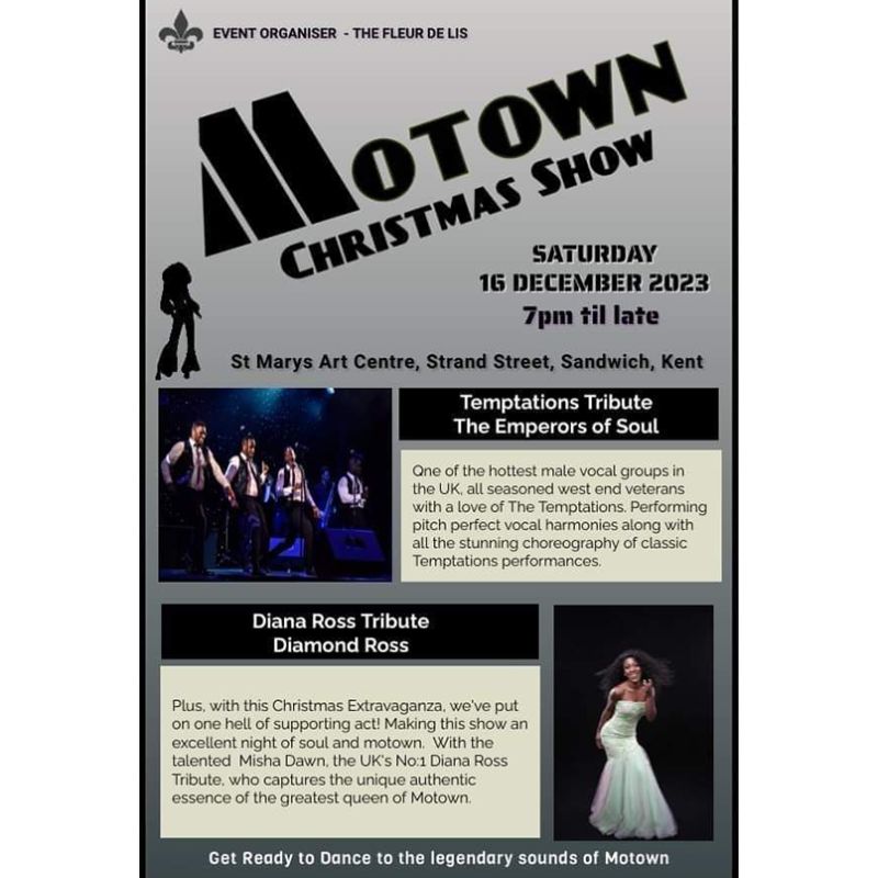 Image representing Motown Christmas Show at St Mary's Art Centre from Sandwich Is Open