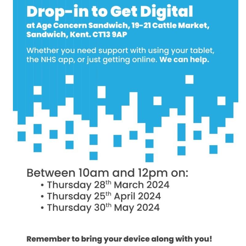 Image representing Drop-in to Get Digital at Age Concern Sandwich from Sandwich Is Open